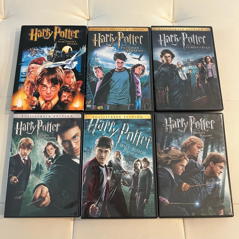 Harry Potter DVDs bundle of 6